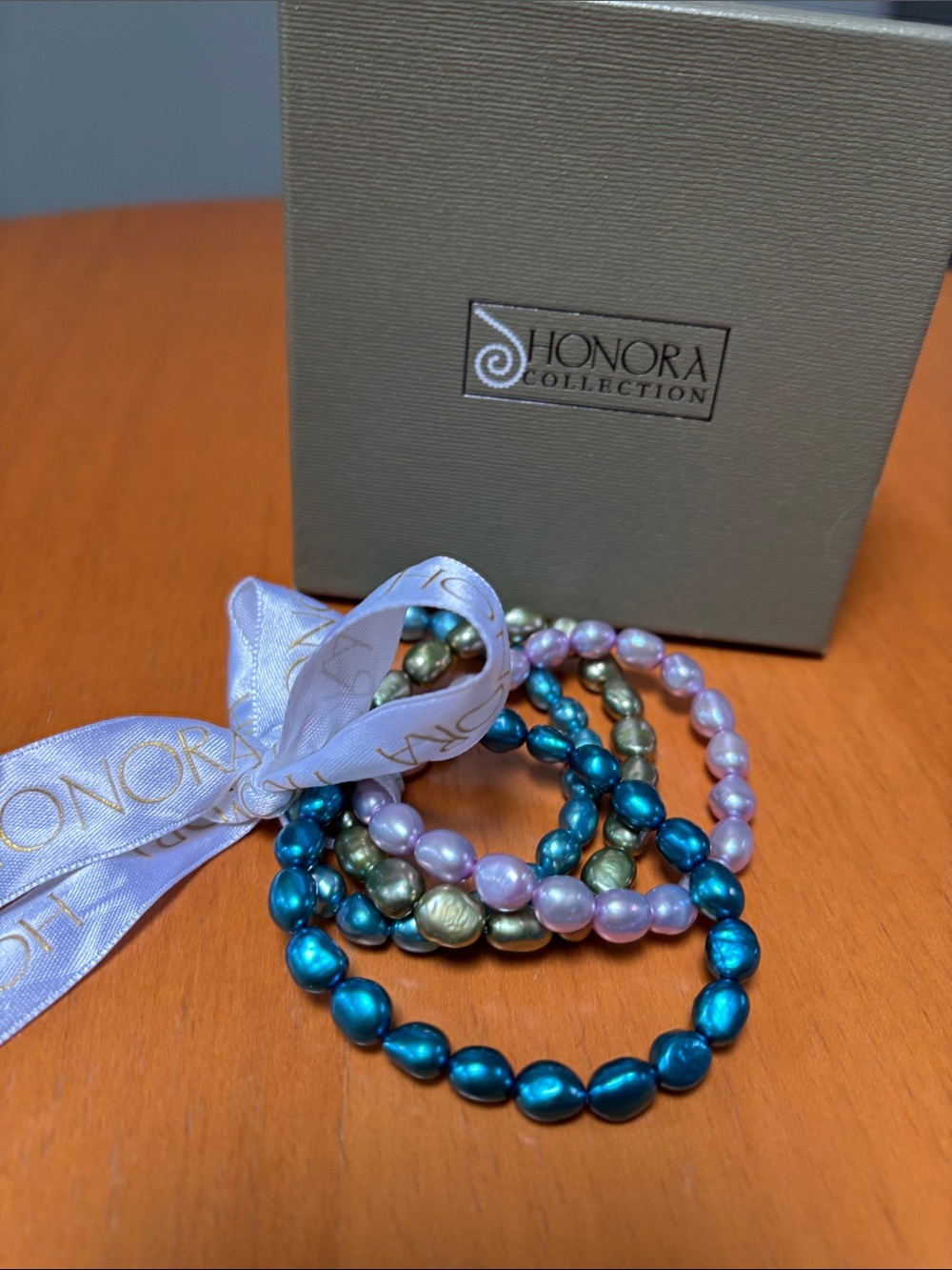 Honora freshwater pearl bracelets set of 4
